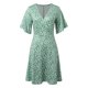 thumbnail image 3 of WILLBEST Vestidos Casuales para Mujer Verano Vestido Casual Floral para Mujer Cuello En V Cómodo Uso Diario Vacaciones En Casa Primavera Verano Otoño Atuendo con Zapatillas Extra Grande, 3 of 3