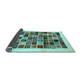 thumbnail image 2 of Ahgly Company Indoor Round Abstract Light Blue Contemporary Area Rugs, 6' Round, 2 of 4