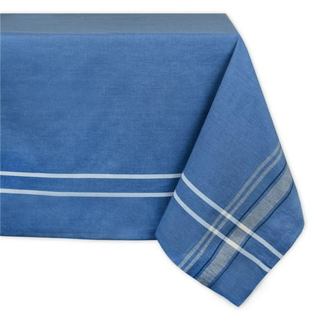 

Blue Chambray French Stripe Tablecloth 60X84 inch