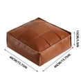 thumbnail image 3 of Dvumao Organizers and Storage, Faux Leather Poofy Ottoman Footstool Moroccan Unstuffed Pouf Cover Foot For Storage Floor Cushion Footrest No Filler, Man Gifts, 3 of 7