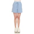 thumbnail image 1 of White Mark Short en Molleton Longline Extensible à Taille Haute pour Femmes, 1 of 5