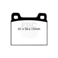 thumbnail image 2 of EBC Brakes Redstuff Premium Fast Street Pad For All Engine Sizes Fits select: 1998-2000 VOLVO S70, 1986-1991 MERCEDES-BENZ 560, 2 of 8