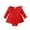 Red, variant on GYRATEDREAM Baby Girl Ruffle Sleeve Romper Dress Newborn One Piece Playsuit Lace Tutu Skirted Jumpsuit Infant Spring Clothes, Size 3-6 Months