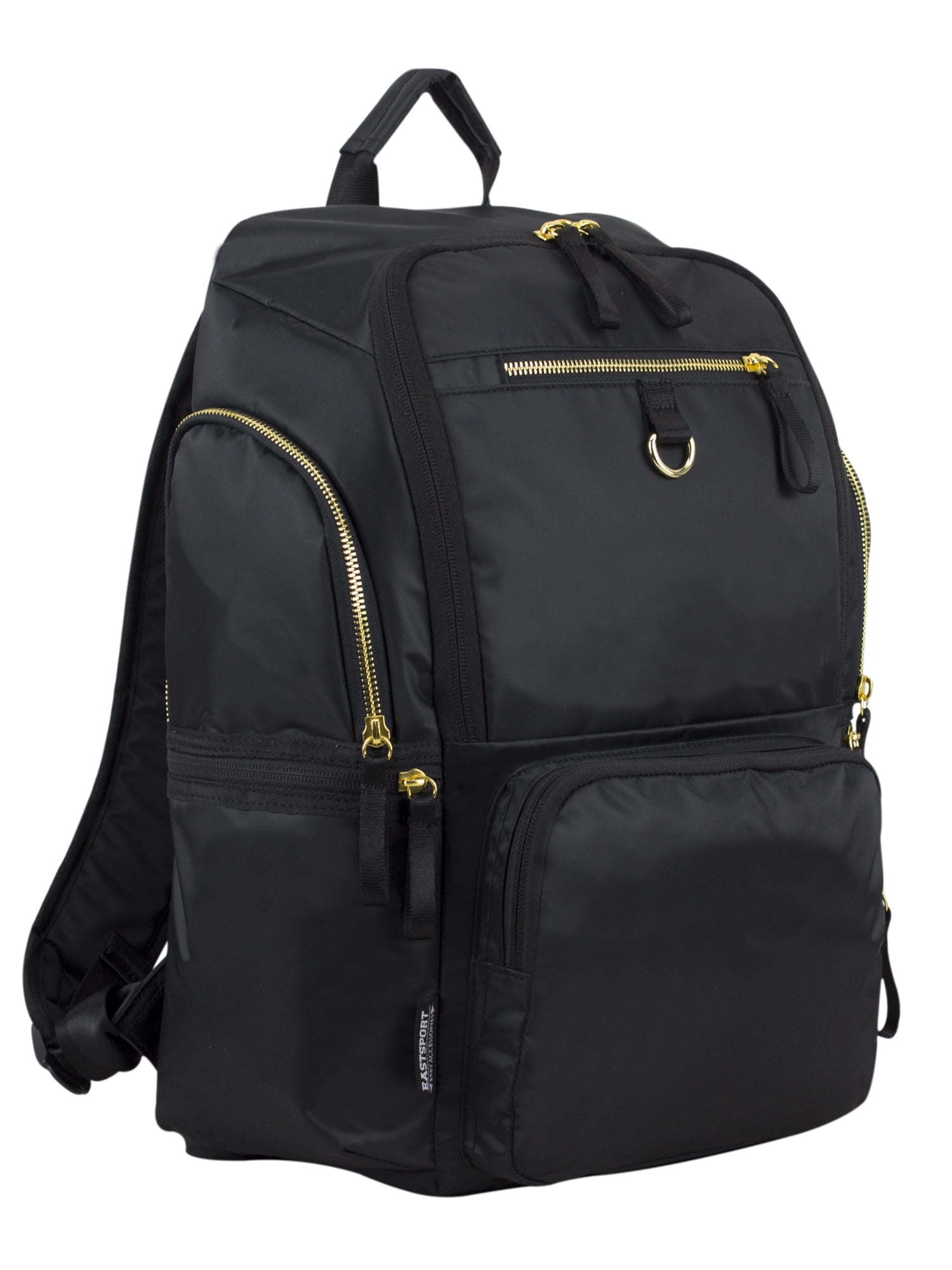Eastsport Lafayette St. Large Capacity Multi-Function Backpack Diaper Bag with Changing Pad, Black