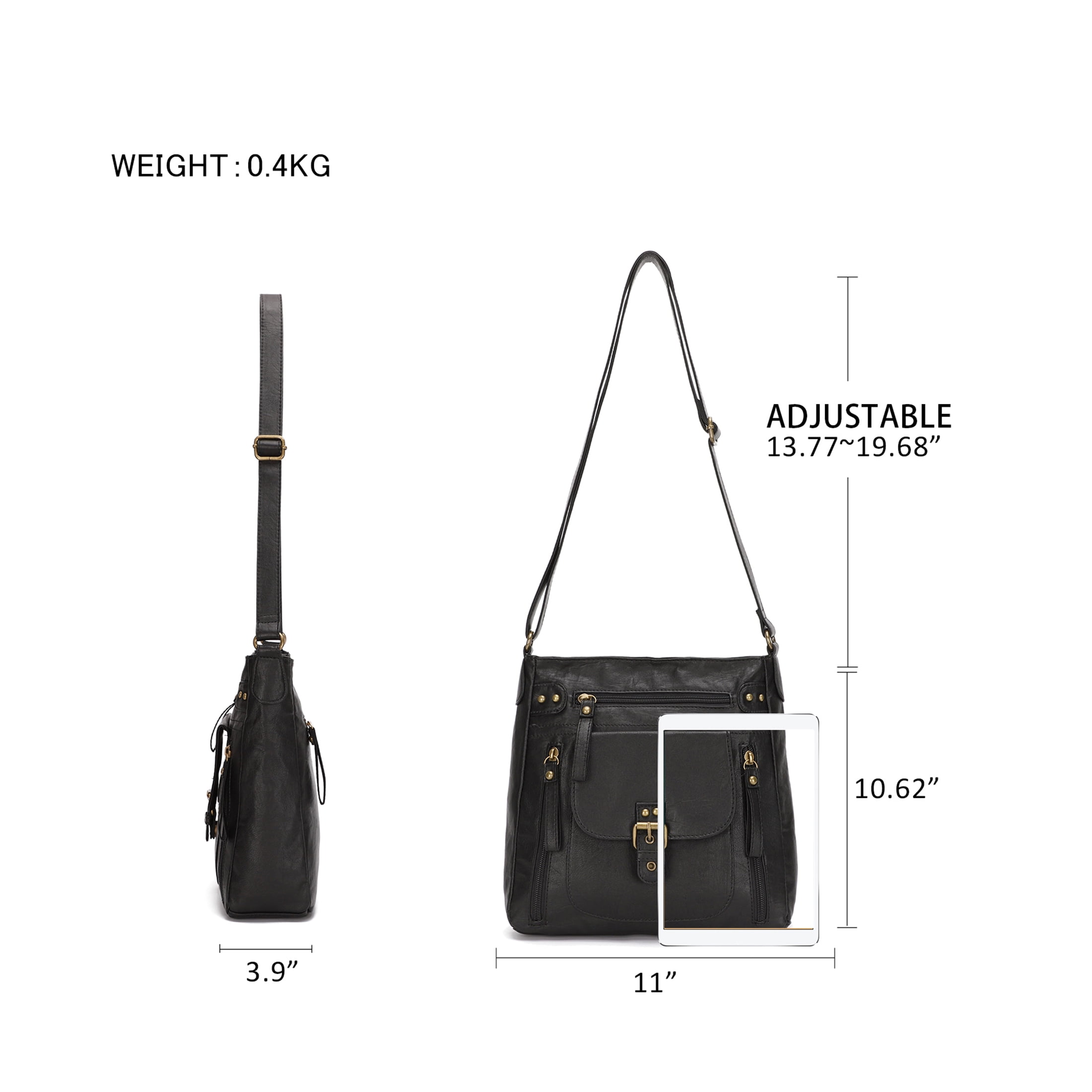 KL928 Messenger Bags for Women Leather Handbag Brown Crossbody Purse Women's Gifts