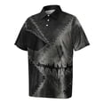 thumbnail image 4 of Halloween Print Big and Tall Golf Shirts for Men Moisture Wicking Men's Polo Shirts Business Casual Mens Polo Shirt Summer Basic Relaxed Fit Short Sleeve Polo Shirt Gray 7XL, 4 of 6