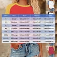 thumbnail image 5 of Annhoo Womens Plus Size Tops Summer Crew Neck Color Block Short Sleeve Shirts Loose Casual Basic Blouses, 5 of 5