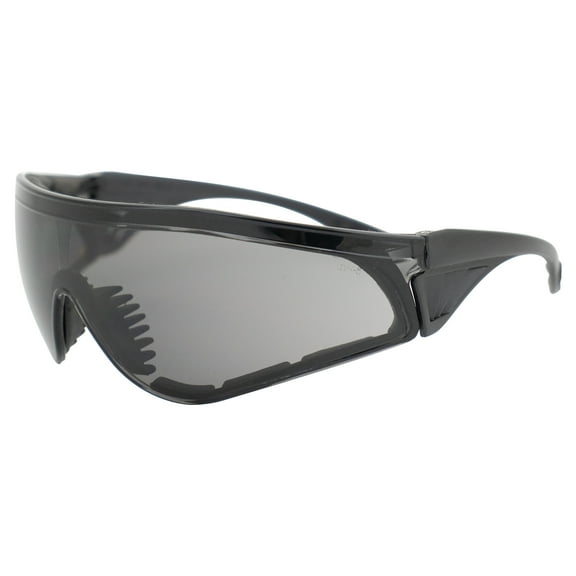 Global Vision Eyewear Python Safety Glasses Padded Smoke Lens Black Frame