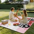 thumbnail image 4 of Valentine's Day Outdoor Rug for Patio/Deck/Porch, Non-Slip Large Area Rug 6 x 9 Ft, Watercolor Love Truck Roses Buffalo Plaid Indoor Outdoor Rugs Washable Area Rugs, Camping Rug Carpet Runner, 4 of 8