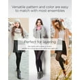 thumbnail image 5 of MeMoi Textured Semi-Opaque Footless Tights - Womens - Female, Small/Medium, Black, 5 of 8