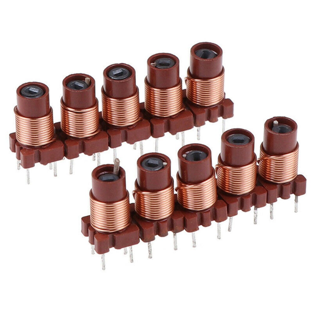 GYZEE Inductance High-Frequency Ferrite Core Inductor Adjustable 10Pcs 12T 0.6Uh-1.7Uh - image 2 of 8