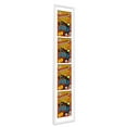 thumbnail image 2 of White Comic Book Frame with White Mat - 4 Openingss to Display 4 7.125"x10.5" Silver Age Comic, 2 of 8