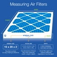 thumbnail image 3 of Nordic Pure 15x20x2 Pleated Air Filters MERV 7 Plus Carbon 3 Pack, 3 of 7