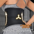 thumbnail image 3 of Adjustable Waist Trainer for Women, Double Belts Neoprene Corset with Zipper, Workout Cincher for Tummy Control & Back Support, 3 of 7