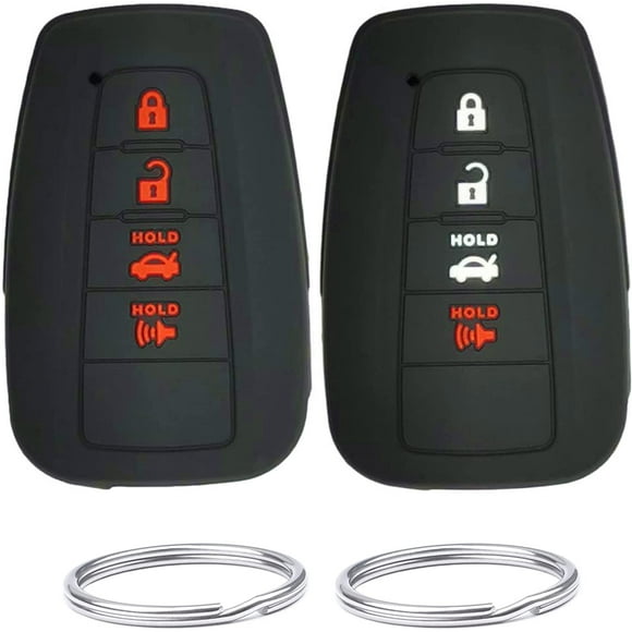 REPROTECTING Silicone Rubber Key Fob Cover Compatible with 2017-2021 Toyota Avalon Camry Corolla Prius RAV4 HYQ14FBC
