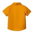 thumbnail image 4 of Bnwani Boys Shirts Comfortable Breathable Shirts for Girls Printed Tee Orange Sizes 2-14, 4 of 8