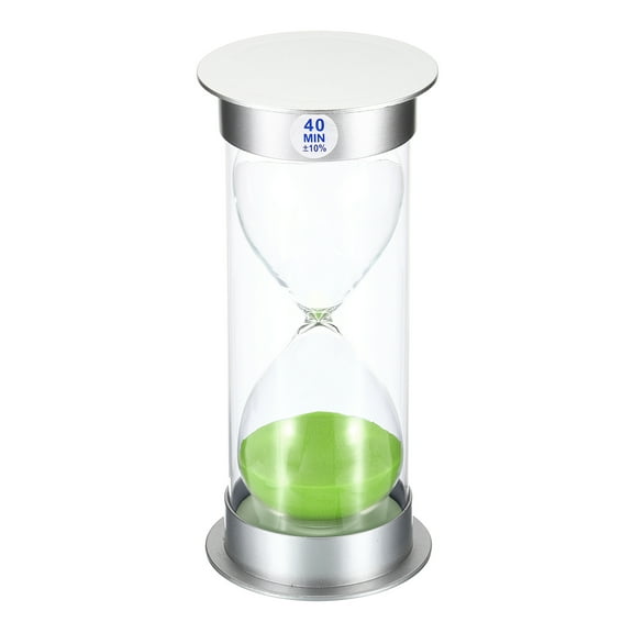 Uxcell 40 Minute Sand Timer, Sandy Clock, Count Down Sand Glass, Green Sands