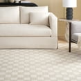 thumbnail image 2 of SAFAVIEH Martha Stewart Chelsea Checkered Area Rug, Beige/Ivory, 3' x 5', 2 of 8