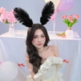 thumbnail image 7 of Hsqqdc Feather Black Moth Antenna Headband Insect Hair Accessories, 1 Piece, 7 of 7