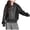 Black, variant on larppty Boys Girls Leather Jacket Teen Lapel Collar Zip up Biker Coats Trendy Oversized Lightweight Outerwear Tops for Kids (Coffee,15 Years)