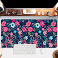 thumbnail image 4 of Colorful Flowers Gaming Mouse Pad 2mm Thick Stitched Edge Waterproof Non-Slip Large Computer Keyboard Mouse Mat,Suitable for Office Entertainment Decorative Desk Pad 35.4 x 15.7 Inches, 4 of 7