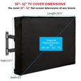 thumbnail image 2 of Inteprter Cubierta de TV impermeable para exteriores, funda de revestimiento de PVC, pantalla resistente a la intemperie, protector de Jardín y Patio 55-58 pulgadas, 2 of 6