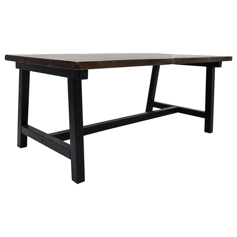 Zealand Trestle Coffee Table Dark Dark Brown