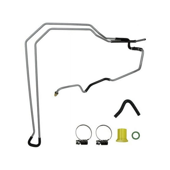 Power Steering Return Line Hose Assembly - From Gear - Compatible with 2006 - 2011 Chevy Impala (without Police Package) 2007 2008 2009 2010