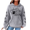 thumbnail image 2 of HomeGardon Womens Hoodie Graphic Hoodies for Women Print Round-Neck Long Sleeve Loosen Sweatshirt Pullover Blouse,S-XXXL, 2 of 5