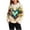 01 Multicolor, variant on Women's Faux Fur Trim Patchwork Crewneck Sweatshirts Long Sleeve Furry Tops 2025 Pullover Casual Soft Knitted Blouse