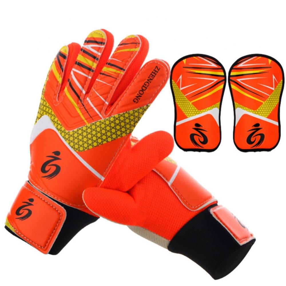 Kids Goalkeeper Gloves, Soccer Gloves with Double Wrist Protection and NonSlip Wear Resistant