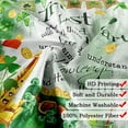 thumbnail image 6 of St Patrick''s Day Shower Curtain, Green Clover Shamrock Leaves Inspirational Quotes Trust in The Lord Rustic Wooden Board Farmhouse Bathroom Curtains, Spring Green Bathroom Accessories, 72X72in, 6 of 6