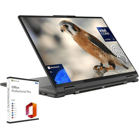 Lenovo Yoga 7i 2-in-1 Laptop - 16" 2K Touchscreen Display, Intel Core Ultra 5 125U, 16GB DDR5, 1TB SSD, Backlit Keyboard, Wi-Fi 6, Win 11 Pro, with Microsoft Office Lifetime License