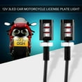 thumbnail image 2 of HAHDAXIA License Plate Light, 2x 12V Universal Car Car Motorcycle LED License Number Plate Screw Bolt Light Lamp Waterproof (Blue LED), 2 of 7