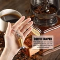 thumbnail image 4 of Herramienta de prensado de café con Base plana de acero inoxidable de 23mm de diámetro, decoración de llavero (amarillo), 4 of 8