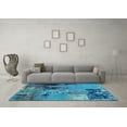 thumbnail image 3 of Ahgly Company Indoor Rectangle Oriental Light Blue Industrial Area Rugs, 2' x 3', 3 of 4