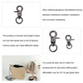 thumbnail image 5 of Zinc Alloy Swivel Lobster Claw Clasps Swivel Snap Hook Gunmetal 31x19x6.5mm Hole: 9x5mm 1Box, 5 of 7