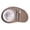 Light Brown, variant on Heat Insulation Placemats,Cashew Nut Shape Pad for Dining Table,Double Side Faux Leather Table Mat for Plates,Nordic Kitchen Decor