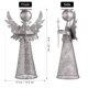thumbnail image 2 of unbranded Ángel Plata Para Tope De Árbol De Con Base Estable Y Tridimensional, 2 of 8
