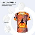 thumbnail image 5 of Fotbe Halloween Baseball Jersey Shirt for Men and Women, Casual Short Sleeves Button Down T-Shirt-Large, 5 of 9
