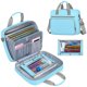 thumbnail image 1 of Bolsa de encuadernación con cierre Yarwo con funda para portátil de 14 pulgadas, organizador de documentos, 1 of 7