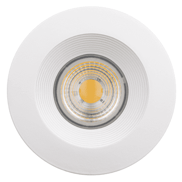 Perlglow 4 inch Square White Baffle Downlight Luminaire, LED Recessed Light Fixtures Ceiling Lights, Dimmable,4100k.