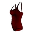 thumbnail image 4 of snowsong Swim Suits for Women One Piece Swimsuit Women Women's Pleated Suspender Fashionable Swimsuit Tankini Swimsuits Bathing Suit Tummy Control Swimsuits Modest Swimsuits for Women Red XL, 4 of 6