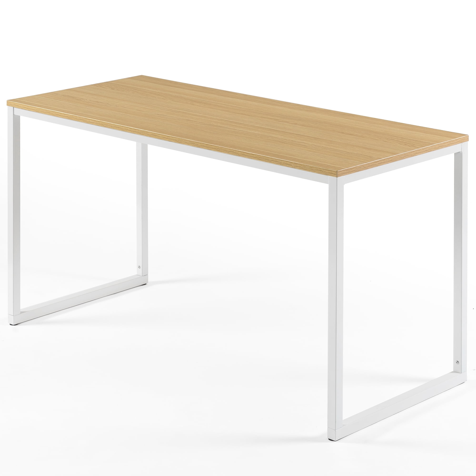 Bellamy Studios Jennifer 55" x 29" White Frame Desk, Natural