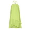 thumbnail image 3 of SMihono Robes Bohémiennes d'Été pour Femmes Grande Taille Mode Aguichant Sans Manches Col Rond Ample Robe Irrégulière, 3 of 5
