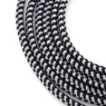 thumbnail image 4 of Yazoeia Guitar Cable, Bass Guitar Cable Noiseless for Effects Keyboard Instruments for Bass and Electric Guitar(Black and White Braided Thread) CJC912-202659, 4 of 8