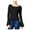 Black - blk, variant on Chelsea Sky Womens Ribbed Pullover Blouse, Black, Medium