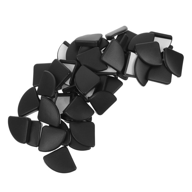 YSNOOWE 50Ud Protectores De En Plástico Negro Para Protección Anticolisión En Muebles Del Hogar