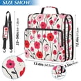 thumbnail image 2 of FORMRS Zipper Binder with Shoulder Strap 2-inch Ring 500 Sheet Capacity File Bag, Pink Floral, 2 of 5