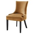 thumbnail image 5 of Side Dining Chair, Nailhead, Set of 2, Brown, Velvet, Modern Contemporary, Kitchen Room Cafe Bistro Restaurant Hospitality, 5 of 9